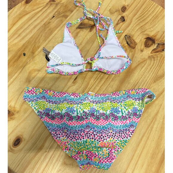 O'Neill Heat Wave Triangle Top & Bikini Bottom Set Multicolor Womens Size Medium - Picture 5 of 5